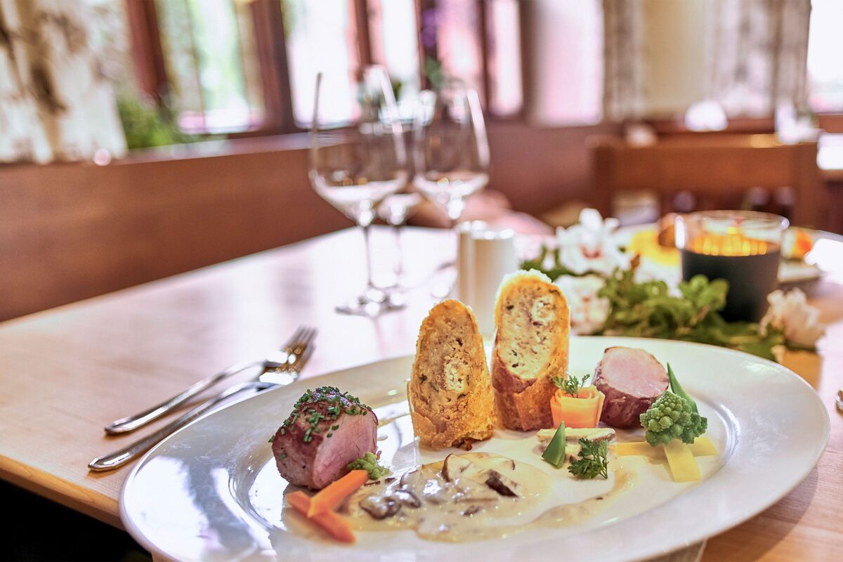 5-Gang-Dinner mit Sekt und Cocktail: Hauptgang