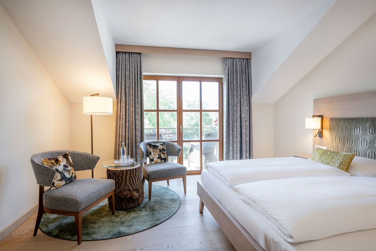 Gemütliche Sitzecke im Naturgenusszimmer