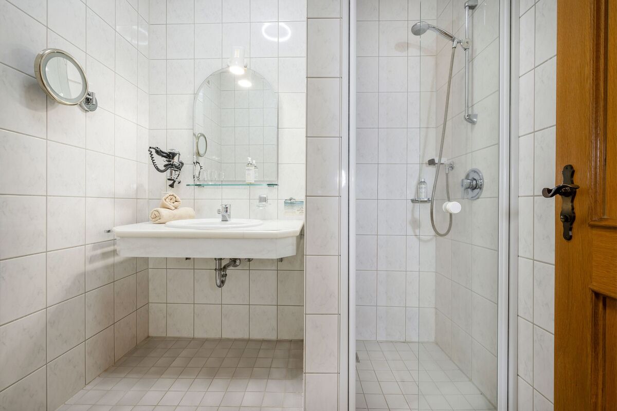 Badezimmer im Haupthaus-Einzelzimmer