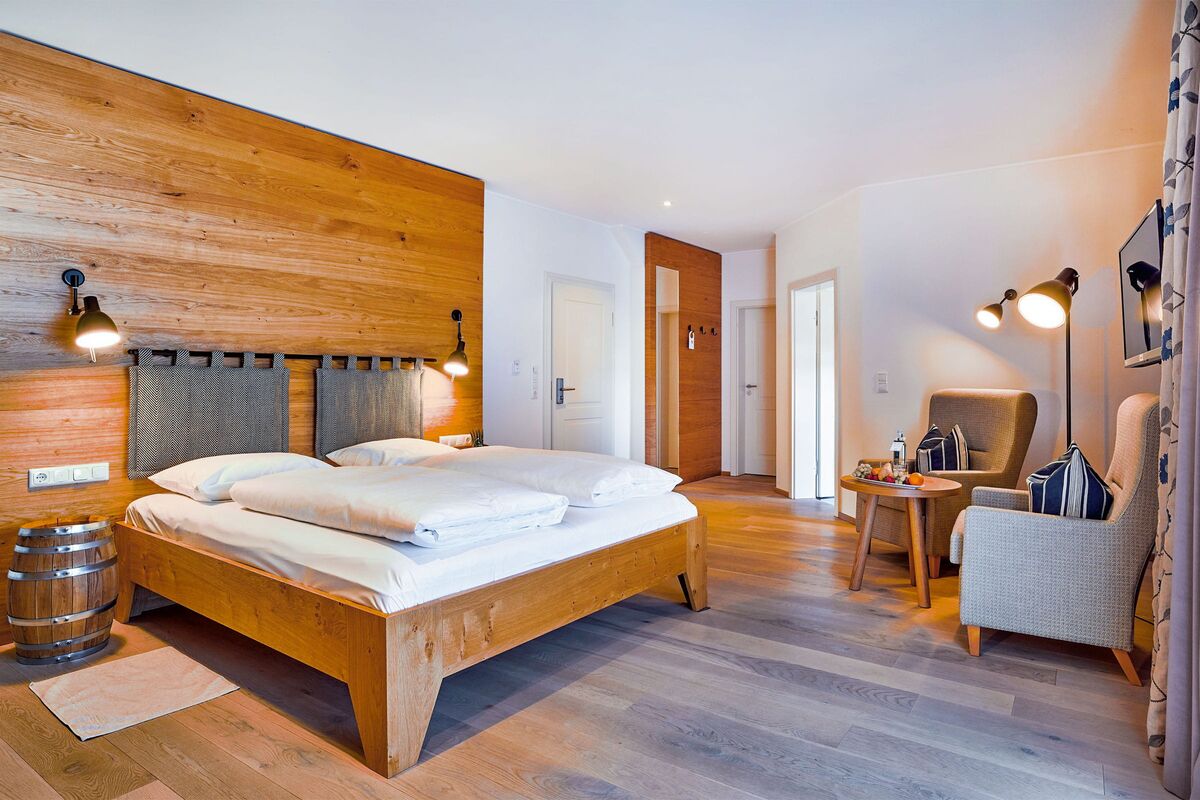 Premium-Doppelzimmer im Brauhaus mit Balkon