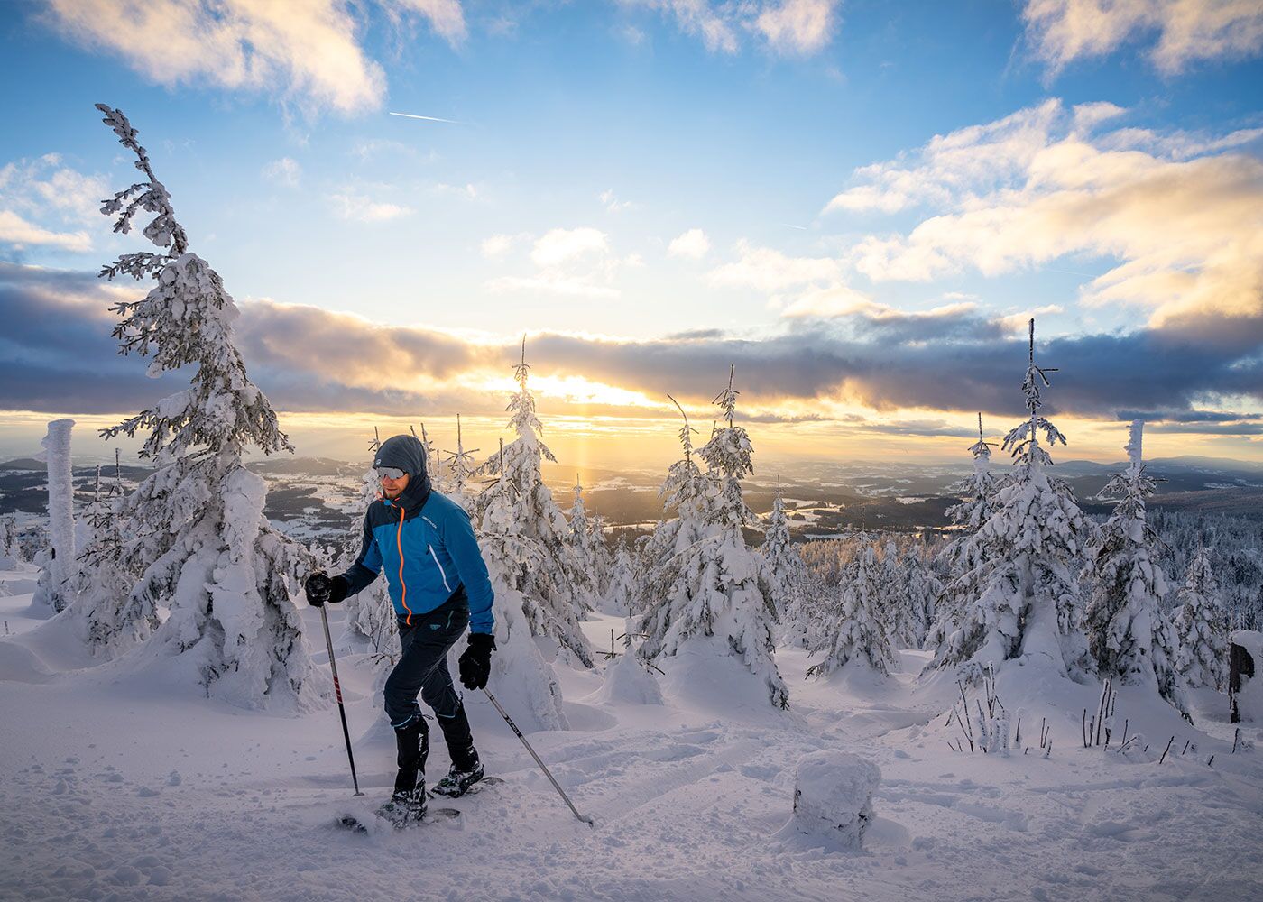 Schneeschuhwandern im Winter: Touren zum Brotjacklriegel