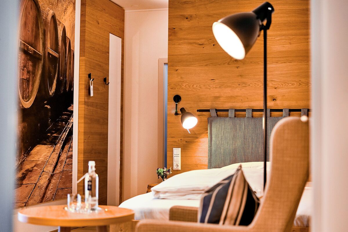 Sitzecke im Einzelzimmer im Alten Brauhaus