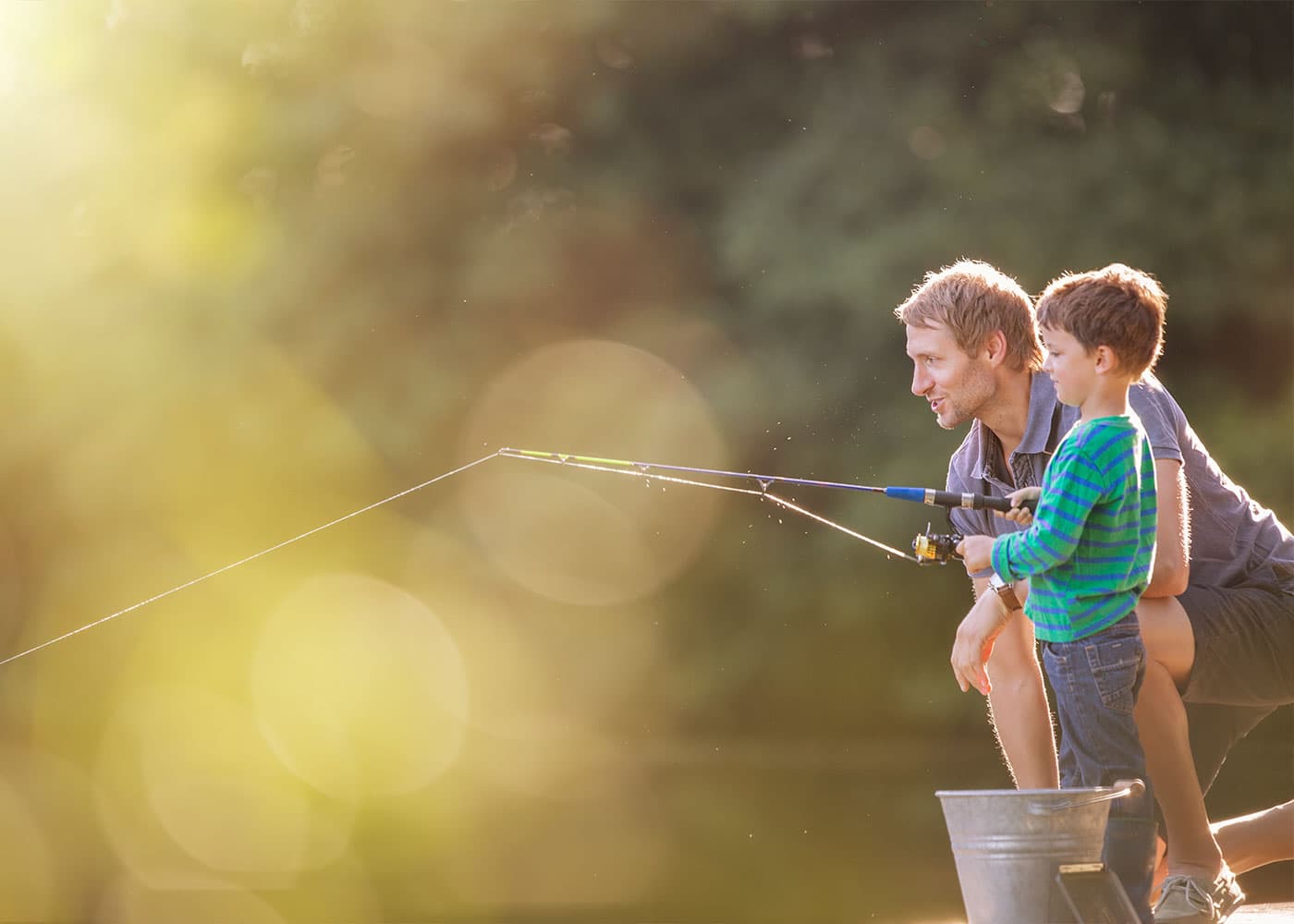 Angeln im eigenen Fischweiher